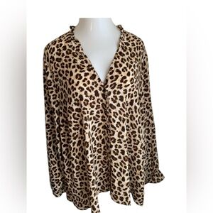 NWT. Torrid Plus Size 4X Leopard Print Women’s Top